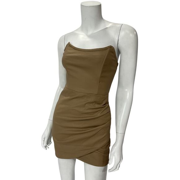 Retrofete Sleek Coated Tannin James Dress Size XS - Picture 2 of 5